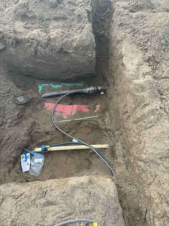 Infra-werkzaamheden op locatie